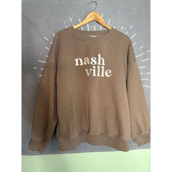 The Nash Collection Brown Crewneck - Picture 2 of 4